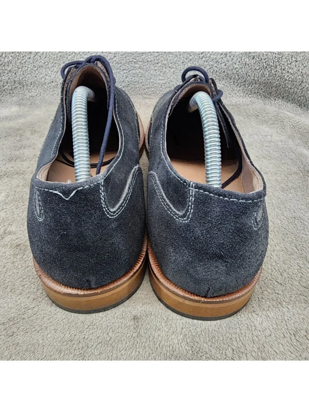 Banana Republic Shoes Mens Size 9 Navy Blue Suede Lace Up Oxford